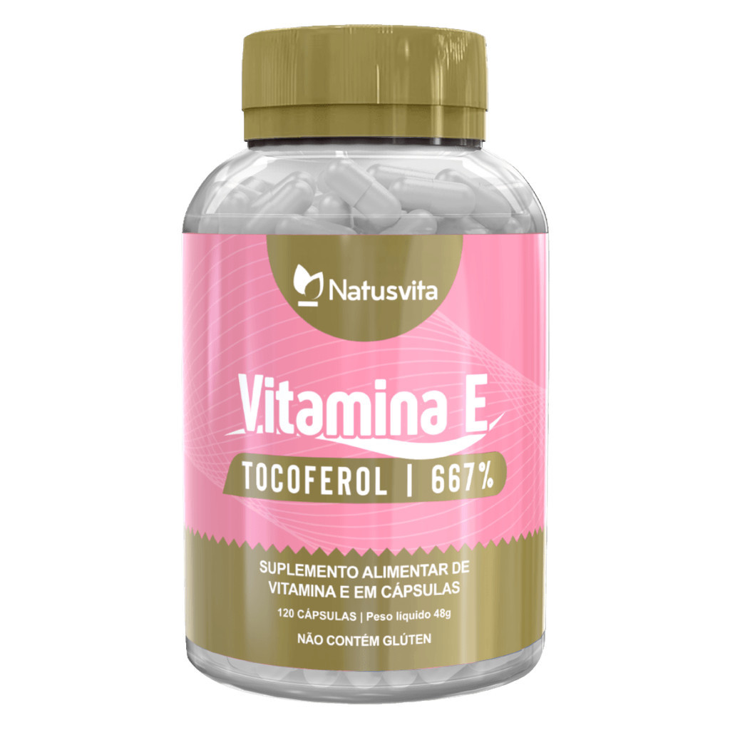 Vitamina E Isolada - Tocoferol. 120/240/360 Cápsulas