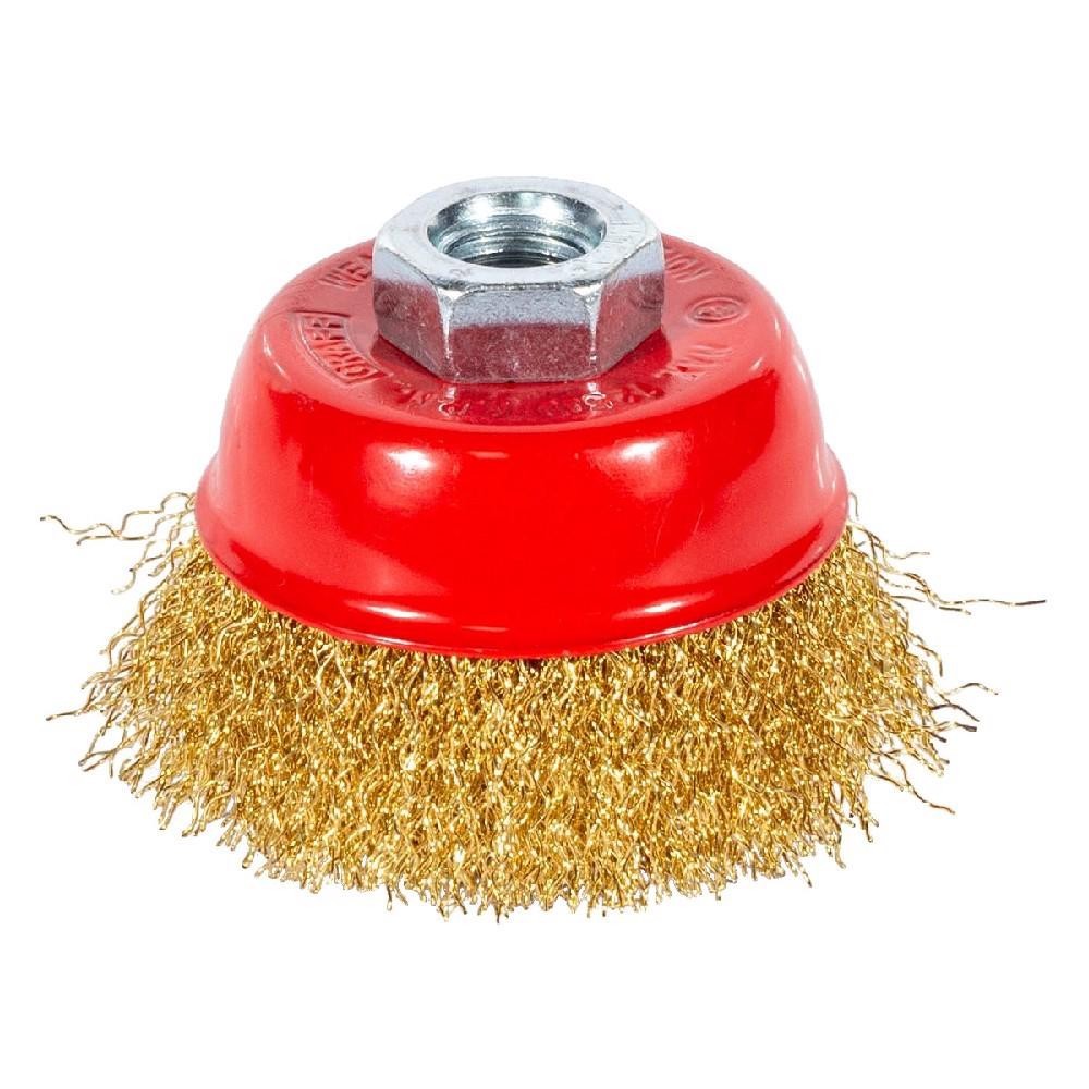 Escova De Aço Latonado Tipo Copo C/ Rosca 60xm14mm (571,0014) - Graff Vantage em Oferta na Shopee