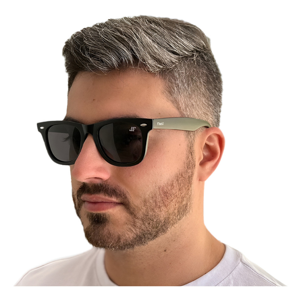Oculos De Sol Masculino Original Finoti Polarizado Quadrado