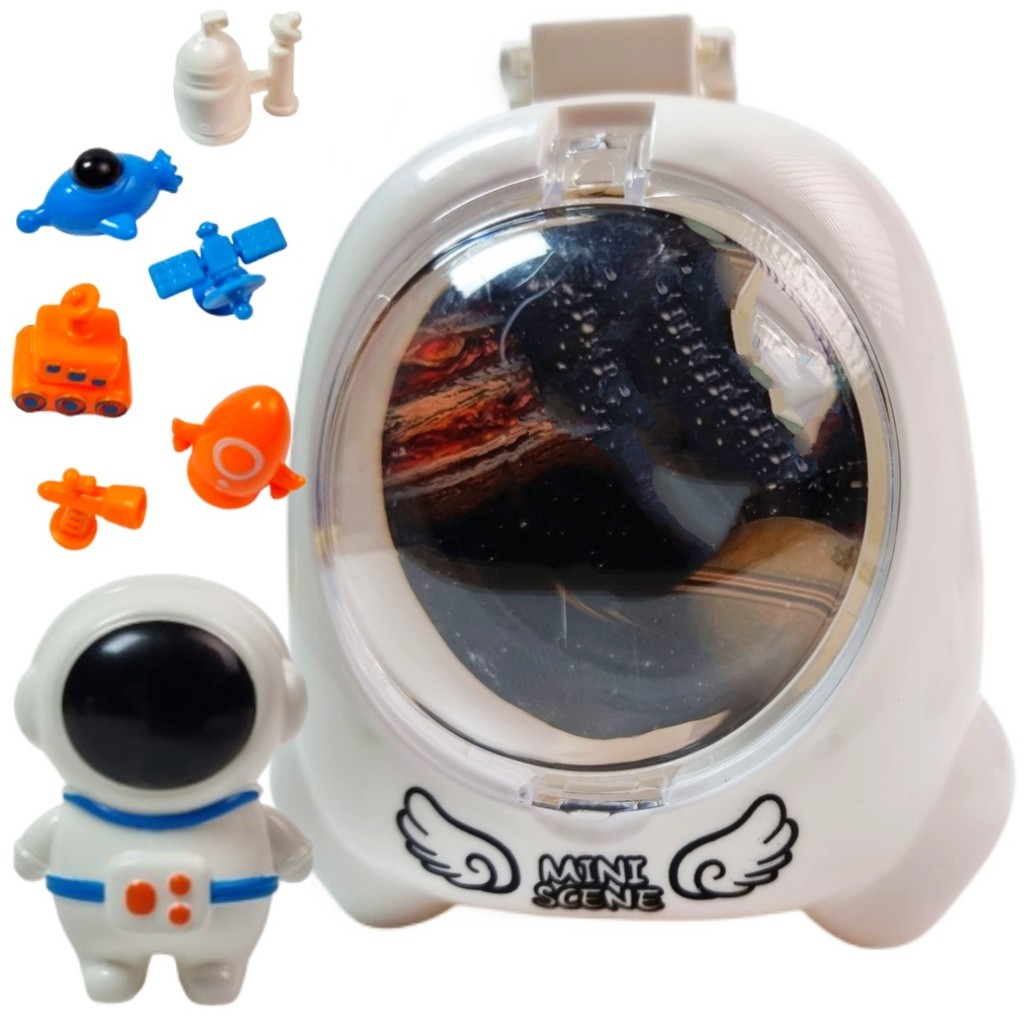 Brinquedo Astronauta Mini Base Espacial Foguete Nave Espaço