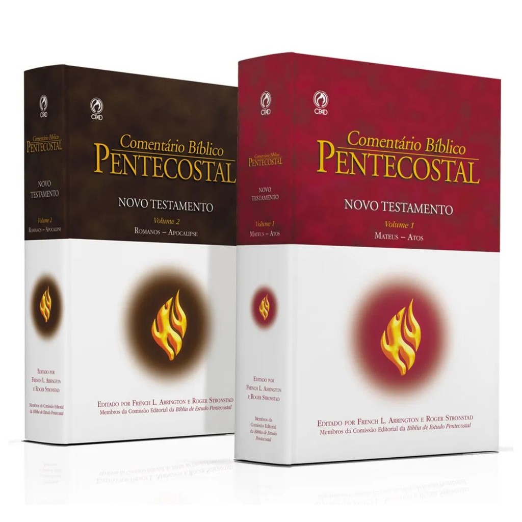 Box 2 Livros Comentário Bíblico Pentecostal | Capa Dura | Novo Testamento em Oferta na Shopee