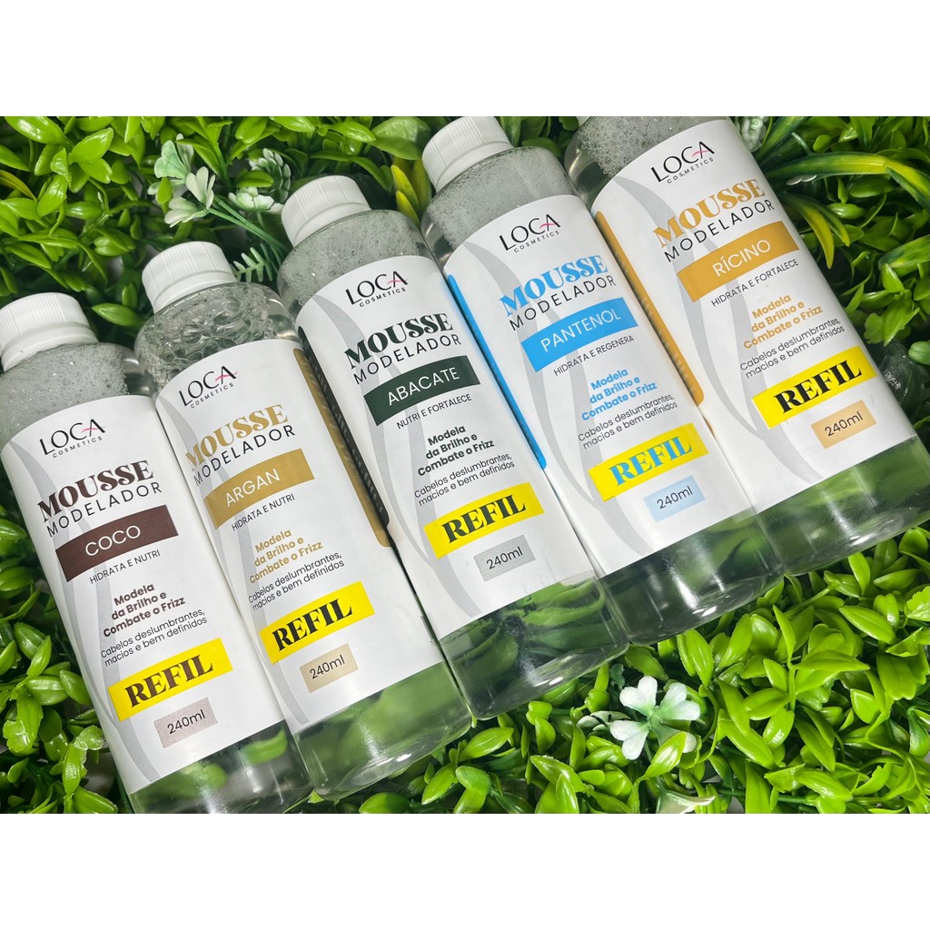 Refil de Mousse Modelador Profissional - Loca Cosmetics - 240ml em Oferta na Shopee