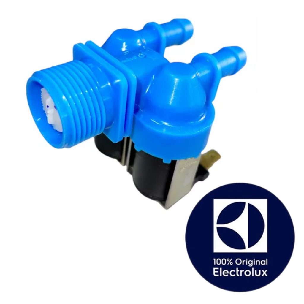 VALVULA DE ENTRADA DE AGUA DUPLA 2 VIAS (220V) MAQUINA DE LAVAR ELECTROLUX ORIGINAL - LT09B - LTM16 - LTM16