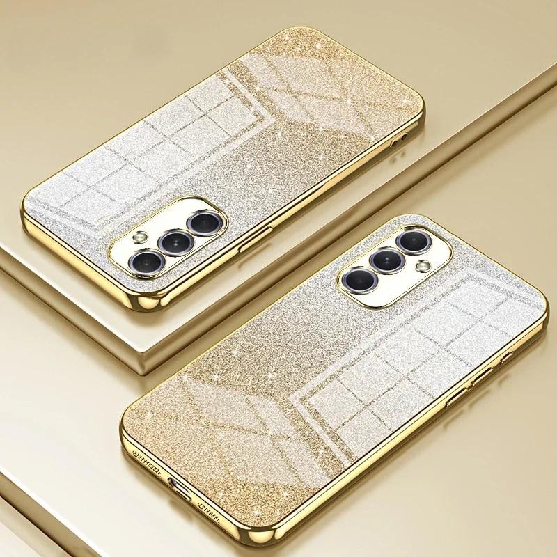 Glitter Chapeamento Proteger Caso De Telefone Para Samsung Galaxy S25 Ultra S25 Plus A56 A36 A26 A16 A06 A55 A35 A25 15 em Oferta na Shopee