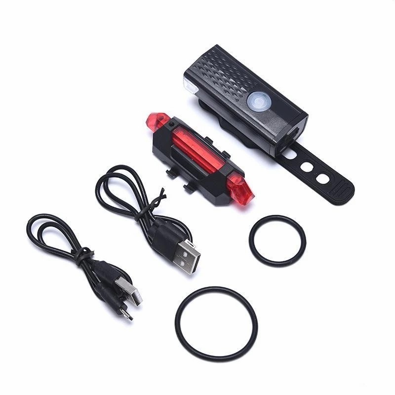 Kit Lanterna e Farol Bicicleta Bike Luz Ultra Led a Prova D'Água