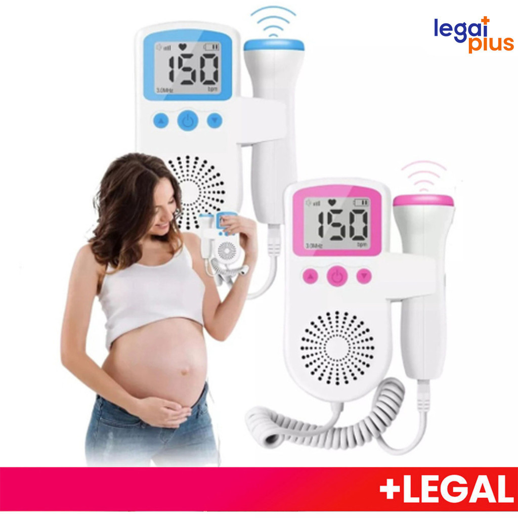 Fetocárdio doppler ultrassom para ouvir o batimento cardíaco do bebê