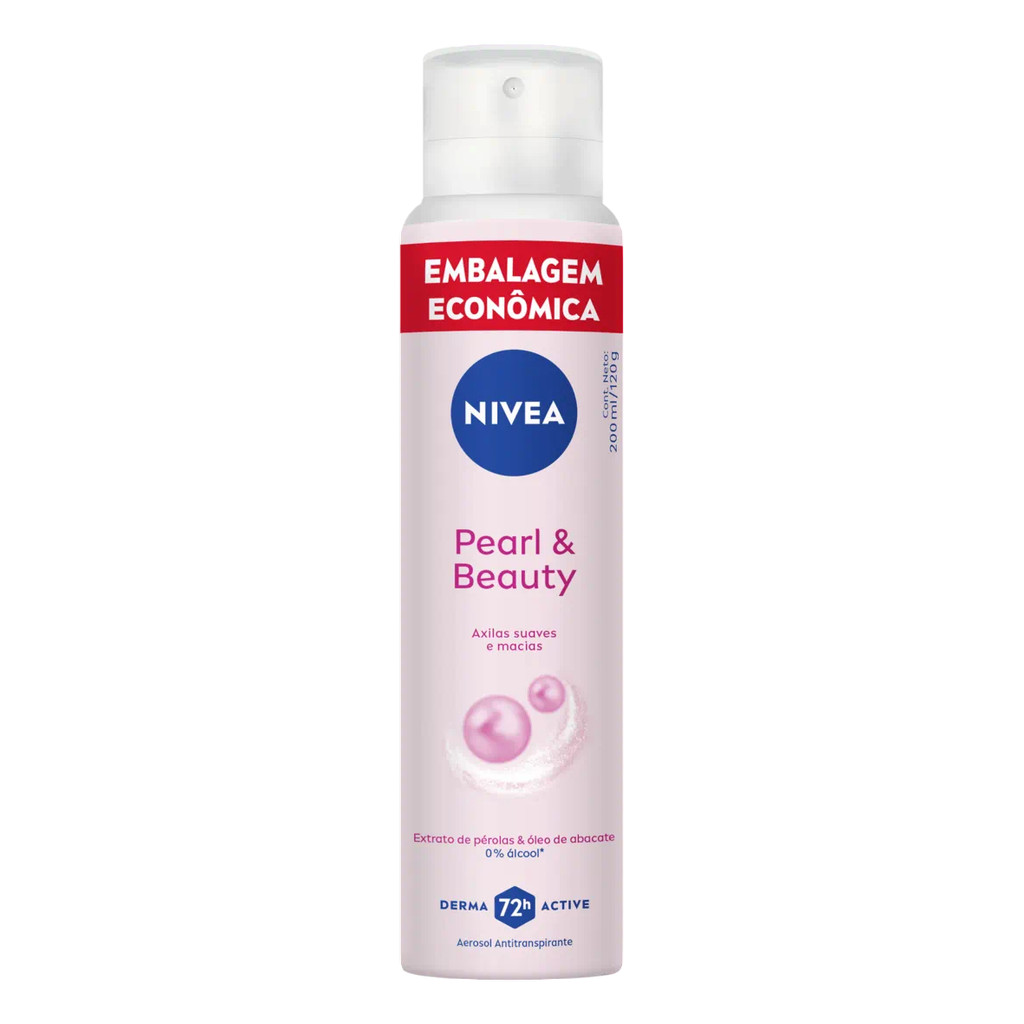 Desodorante Aerosol Nivea Pearl & Beauty 200ml 72h - Nivea