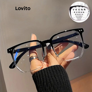 Lovito Óculos De Sol Versáteis Vintage Simples Anti-Luz Azul Para Mulheres LCS06589