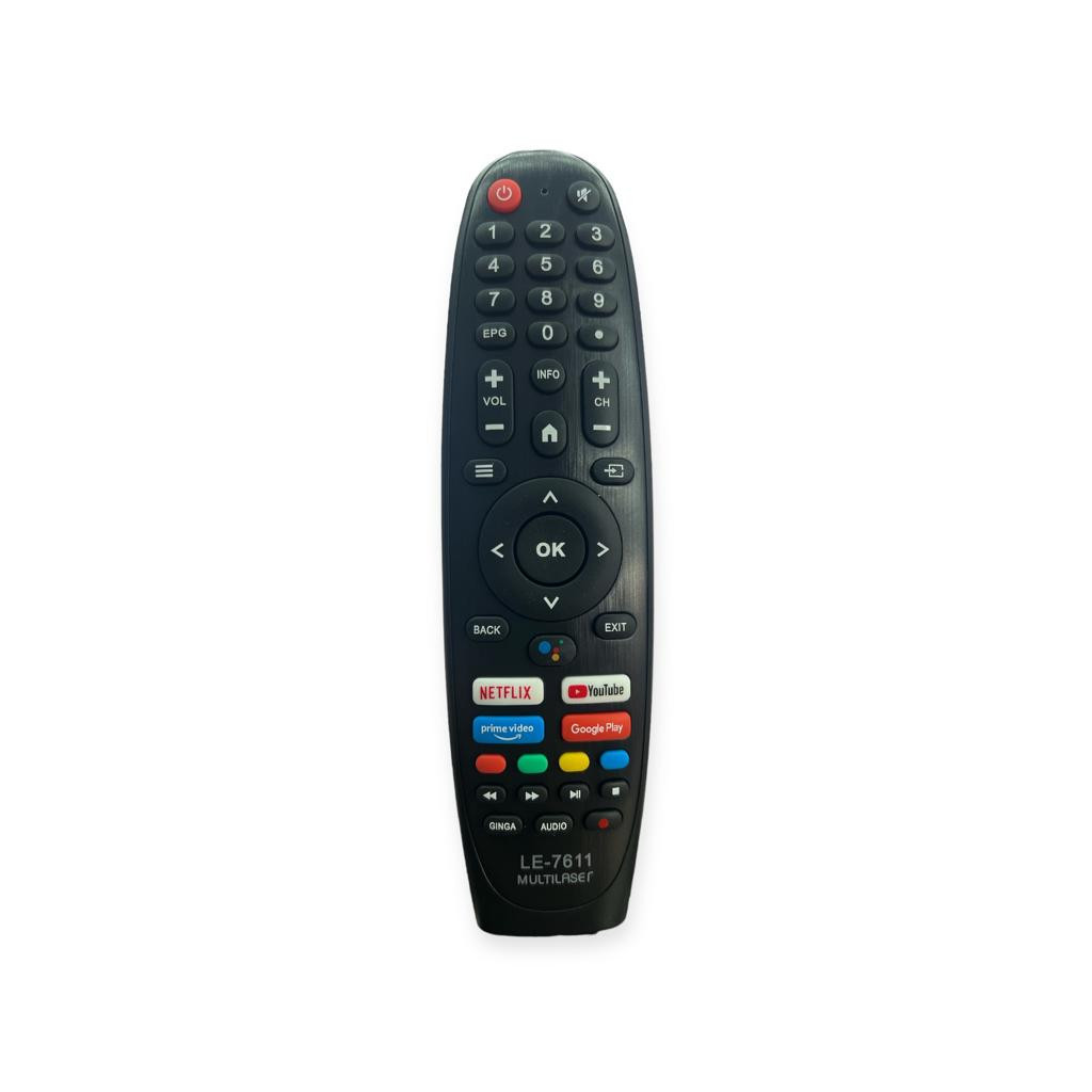 Controle Remoto Para Tv Multilaser 4k Android Tl042 Tl045