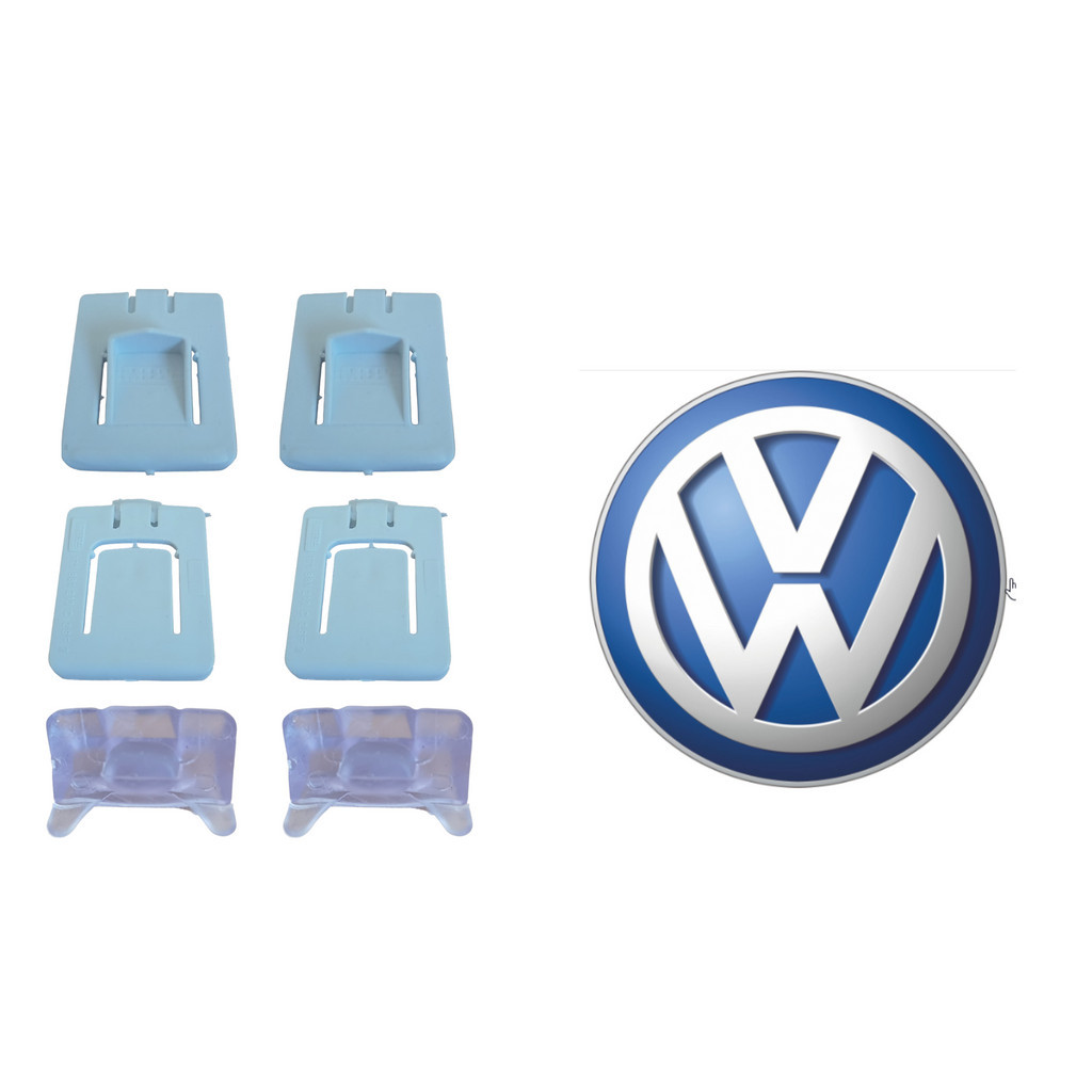 KIT 6 peças DESLIZE DO BANCO COMPLETO MODERNO CALÇO TRAVA DENTADURA Volkswagen VÁRIOS MODELOS