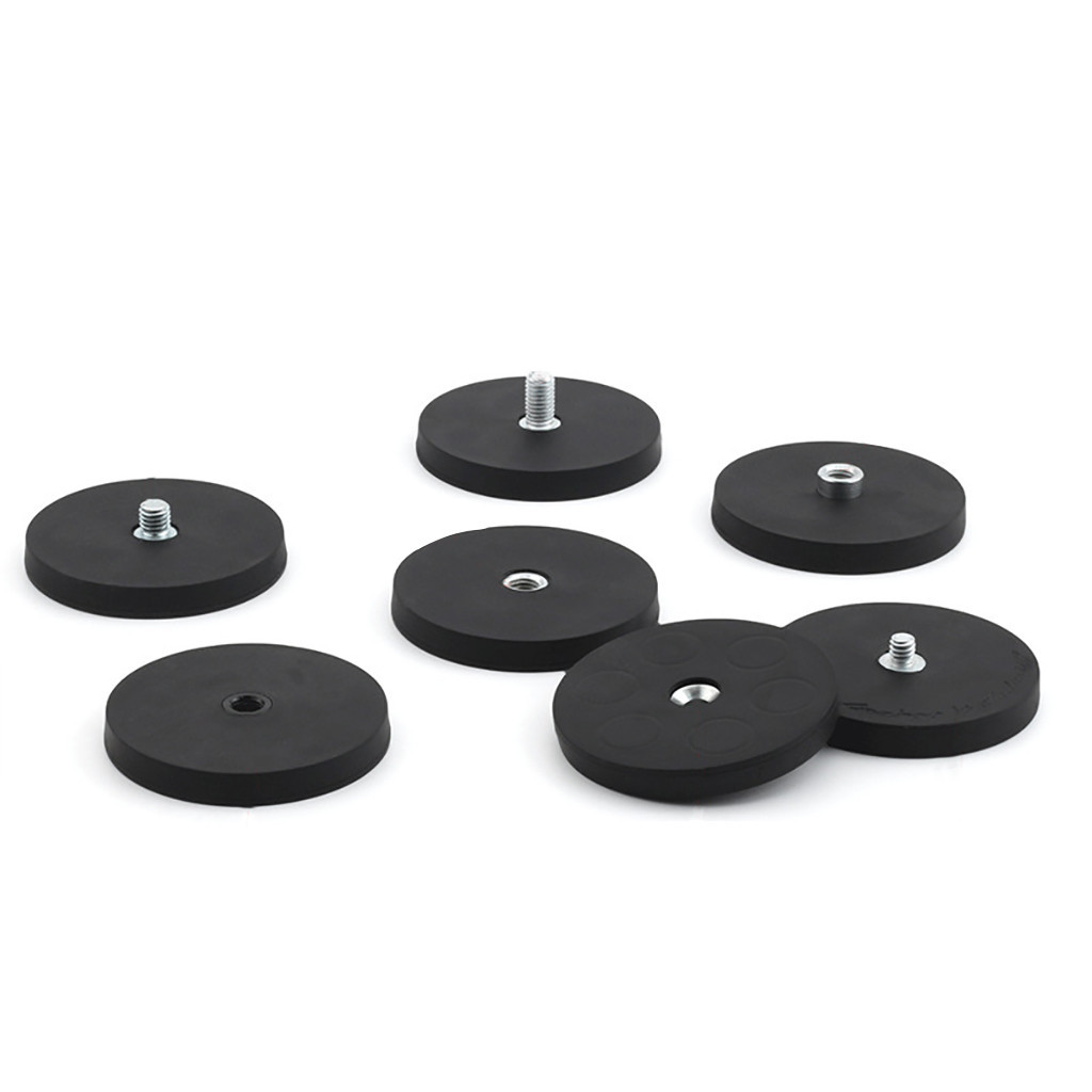 FEICHAO Forte Ímã Magnético De Montagem De Base Redonda Revestida De Borracha 1/4 M4 M5 M6 Para GoPro 11 Suporte Do Telefone Da Barra De Luz Teto Carro em Oferta na Shopee