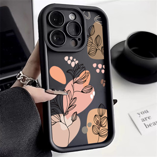 Plantas Abstratas Caixa Telefônica Para Xiaomi Redmi Nota 13 11 12 Pro Plus 5G Turbo 12S 11S 10S 10 9S 9 12 12C 10C 13C K70 Capa Traseira Com Padrão De Flores Da Moda