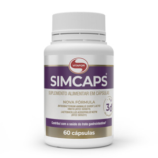 Simcaps 60 Capsulas 400mg Cepas Probióticas Vitafor