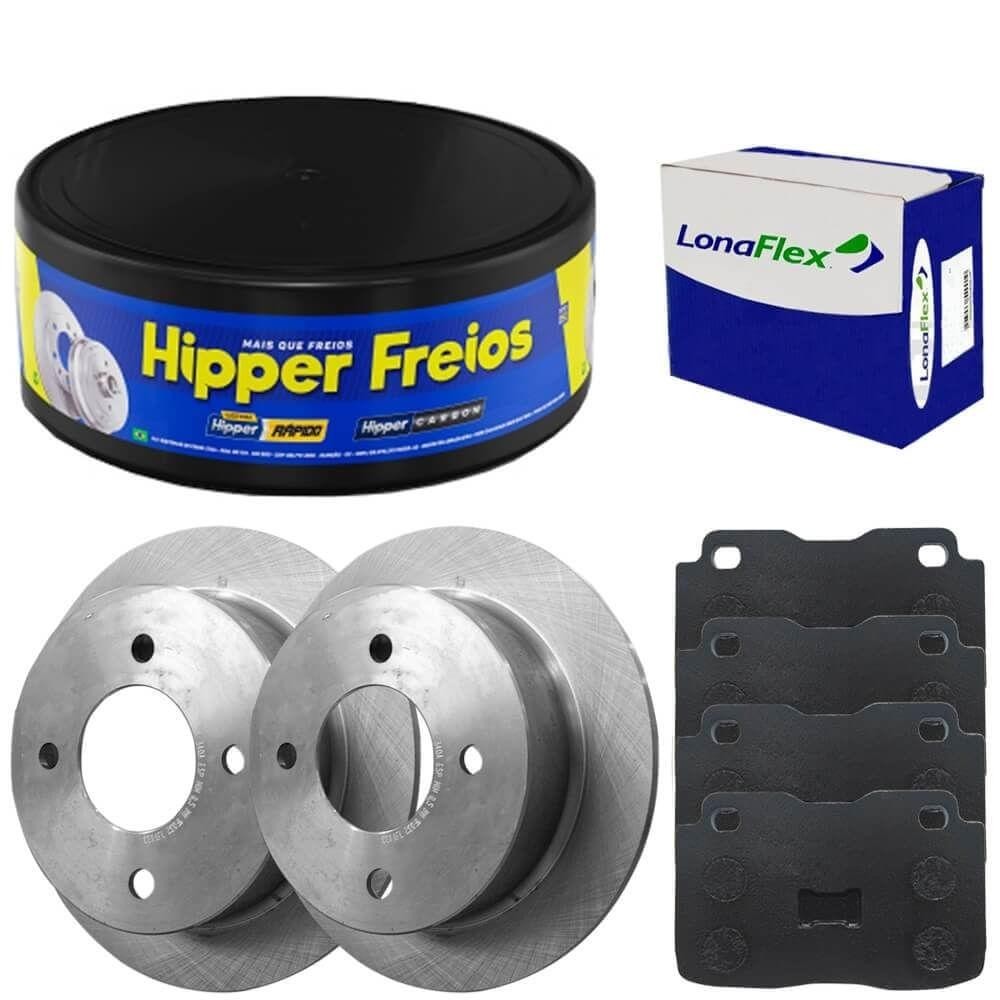 Kit Pastilha Disco Freio Gol G1 1.0 94 A 95 Dianteiro Sólido - Spare Parts and Accessories for Vehicles