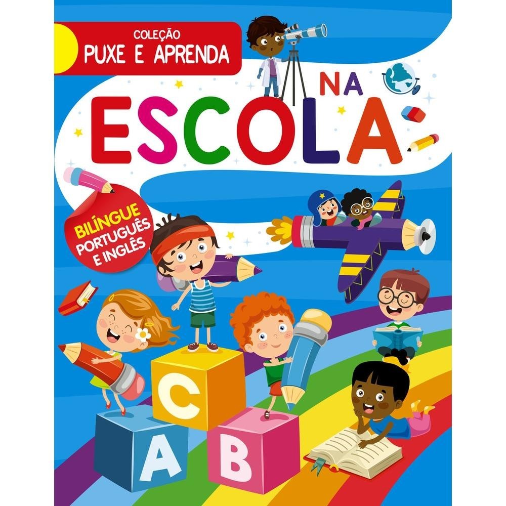 Coleção Puxe e Aprenda - Na Escola em Oferta na Shopee