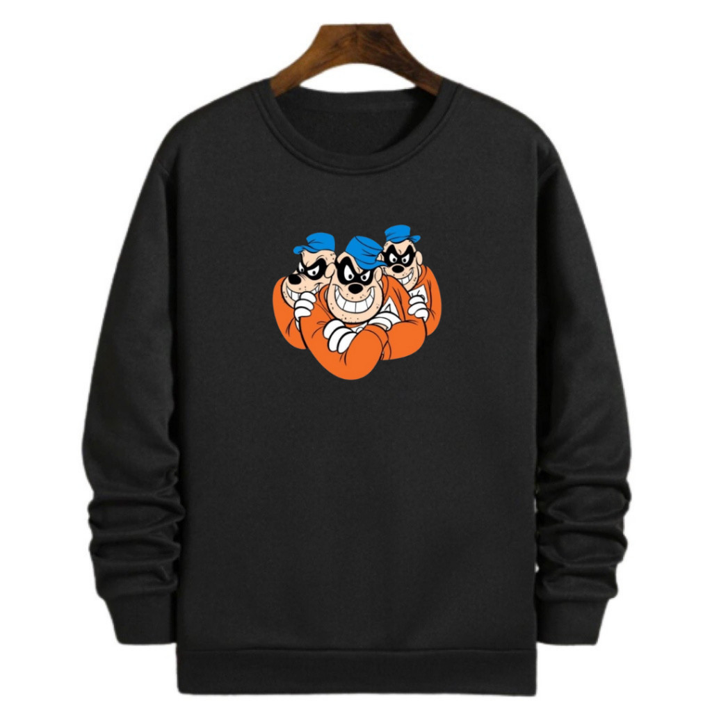 Moletom masculino gola careca irmãos metralha