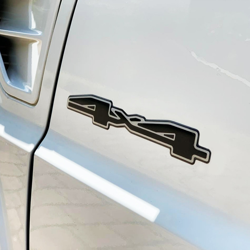 Par Adesivos 4x4 Pajero Tr4 2014/16 Emblema Lateral Resinado Genérico