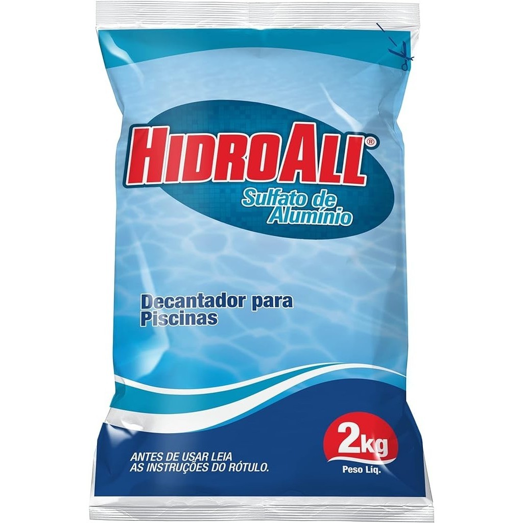 Sulfato de Alumínio Decantador para Piscinas 2kg Hidroall