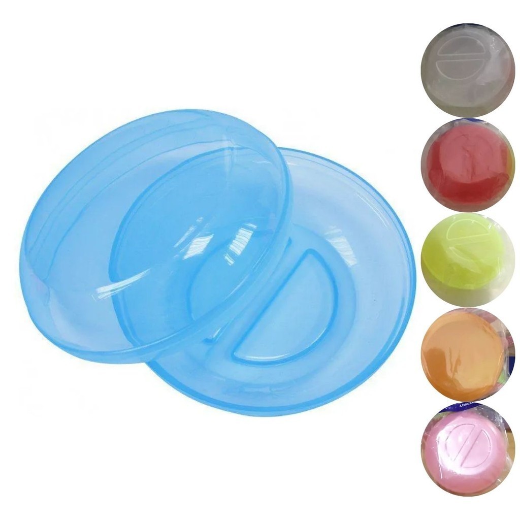 Saboneteira Redonda Translúcida Porta Sabonete Santa Clara em Oferta na Shopee