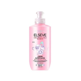 Creme para Pentear Elseve Glycolic Gloss 250ml em Oferta na Shopee