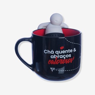 Caneca com Infusor Gosto de Você - Zonacriativa em Oferta na Shopee