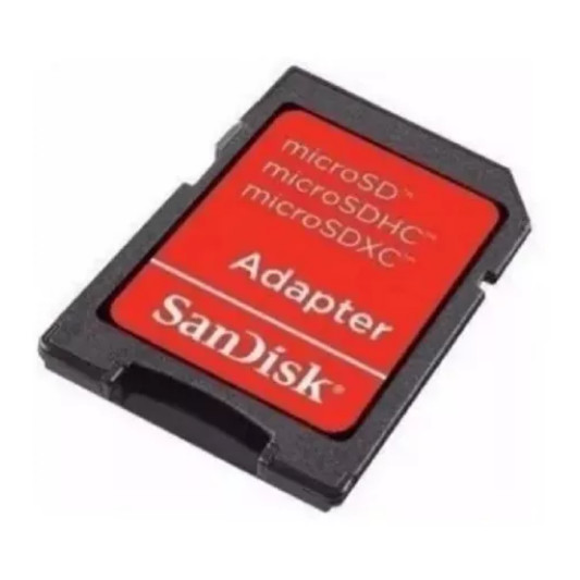 Kit 10 Adaptador Cartão De Memoria Micro Sd Sandisk Vermelho