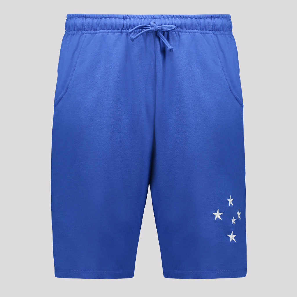 Bermuda Cruzeiro Vintage Azul em Oferta na Shopee