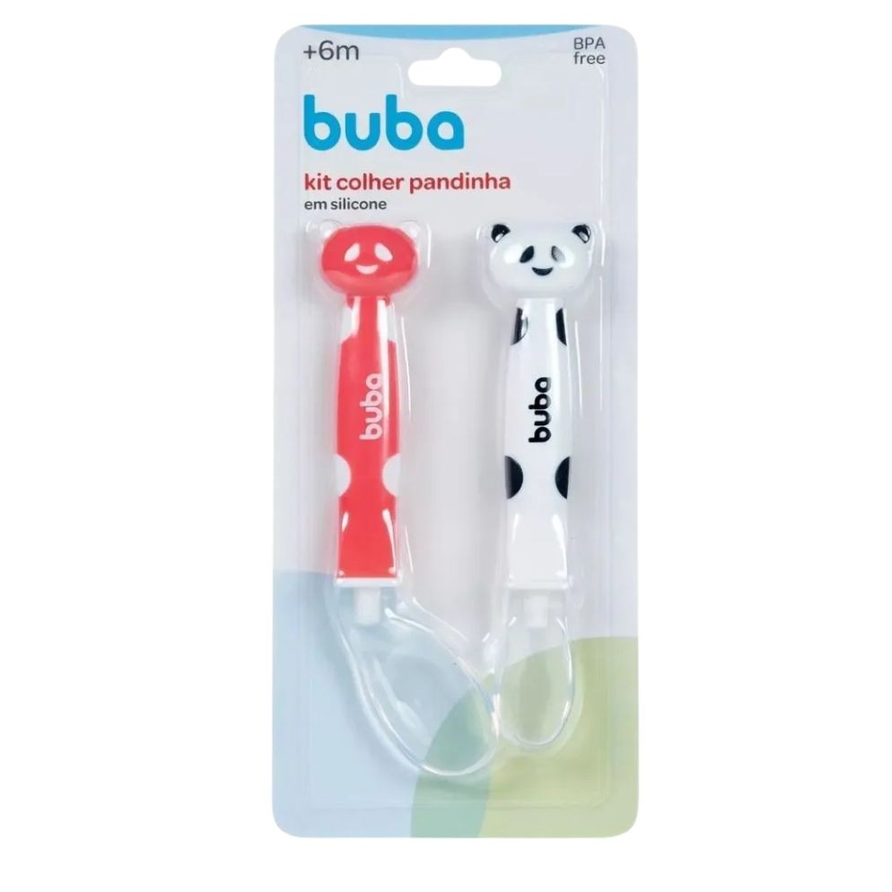 Kit Colher Em Silicone 2 Unidades Buba em Oferta na Shopee