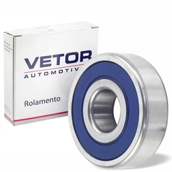Rolamento De Esfera Vetor 6303 2rs Folga C3 Aço 17x47x14mm