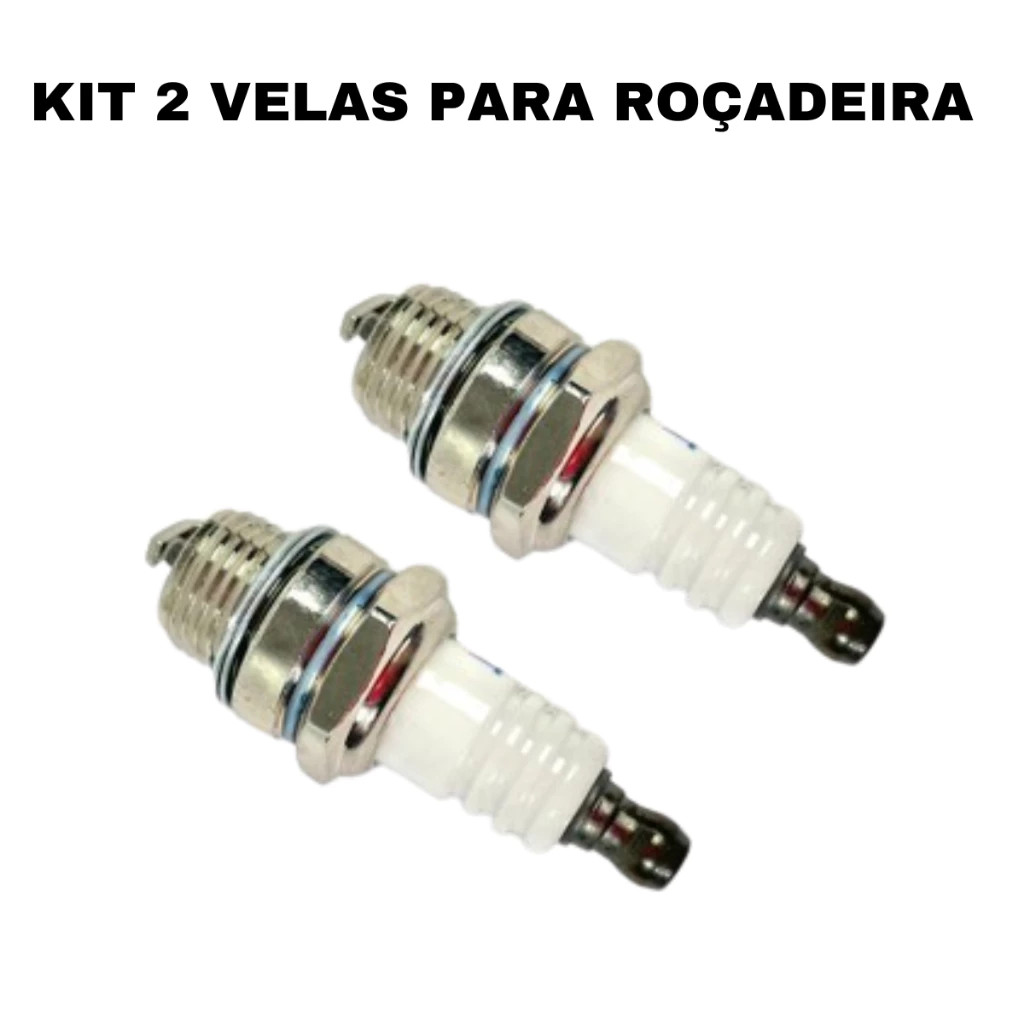KIT 2 VELAS DE IGNIÇÃO PARA ROÇADEIRA E MOTOSSERRA NAKASAKI em Oferta na Shopee