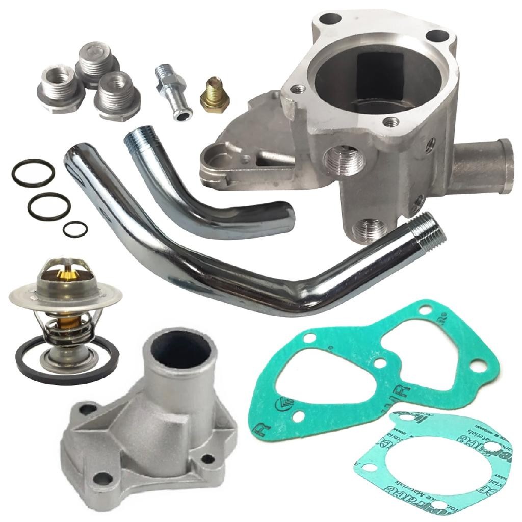 Kit Carcaça Válvula Termostática Uno Premio Elba Fiorino 1984 Até 1996 Gasolina Motor Fiasa