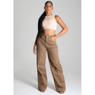 Calça Sarja Sawary Wide Leg - 276337