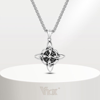 Vnox Vintage Colar De Nó Celta , Pingente Talismã Nórdico De Aço Inoxidável Não Desbotado , Jóias Presente