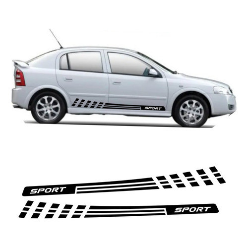 Kit 2 Faixa Lateral Carro Astra Chevrolet  Motorista Carona