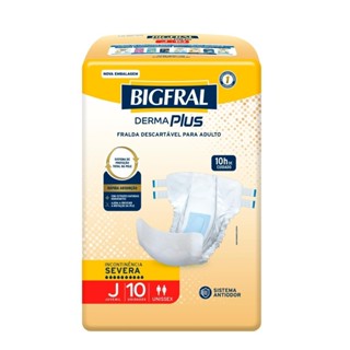 Fralda Geriátrica Bigfral Derma Plus Juvenil com 10un em Oferta na Shopee