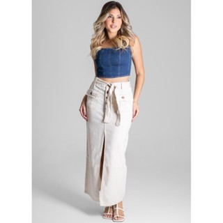 Saia Linho Sawary Midi - 275191