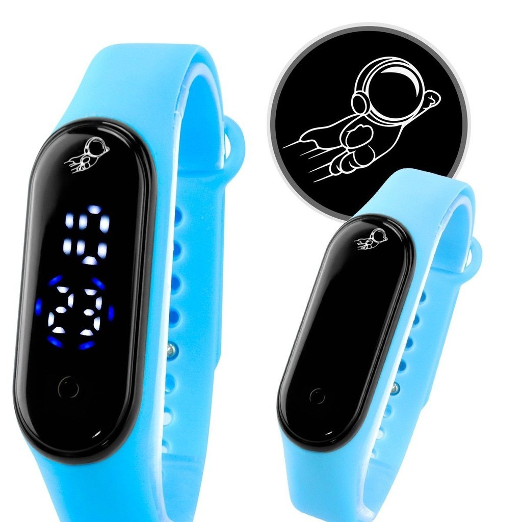 Relogio digital prova dagua bracelete ajustavel infantil criança menina silicone adolescente data