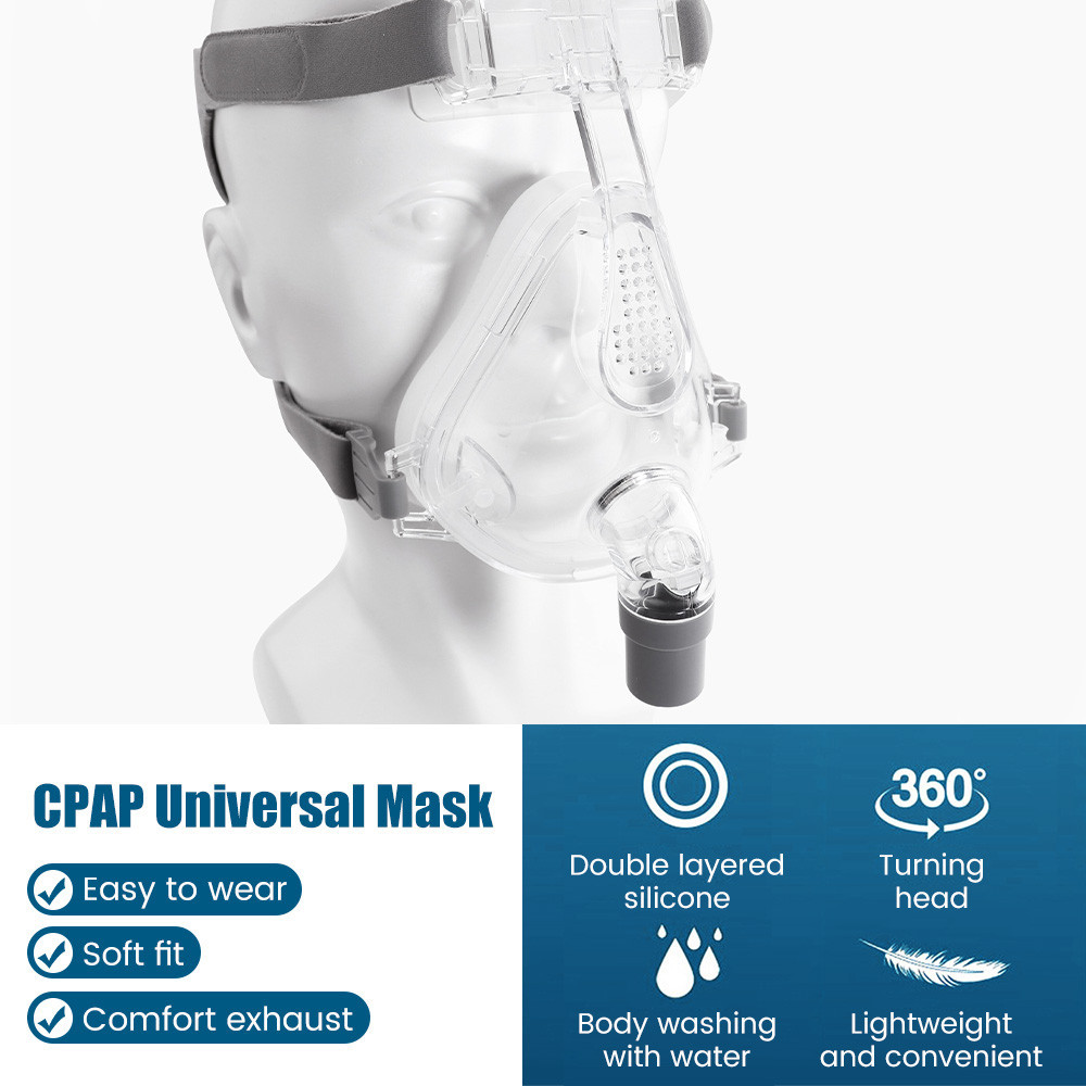 Máscara Respiratória CPAP Anti-Ronco Para A Cabeça Apnéia Do Sono