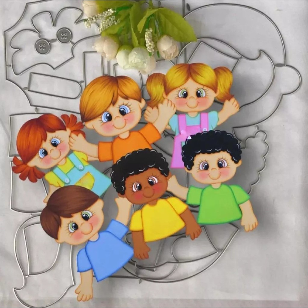 Faca De Corte E Relevo Scrapbook 27 Cm Cada Meninos Meninas Grande em Oferta na Shopee