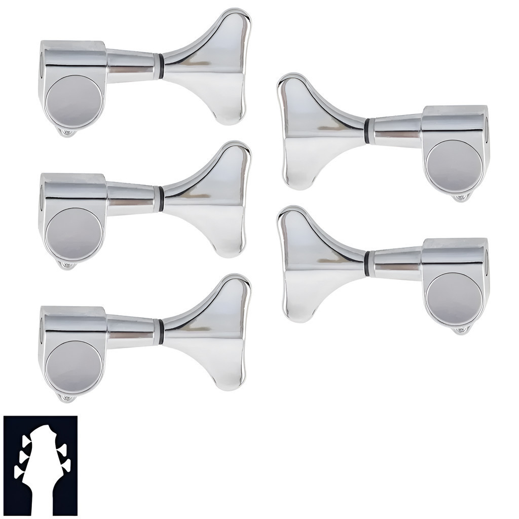 Tarraxas Blindadas Cromadas Para Contra Baixo 5 Cordas Strinberg 3x2