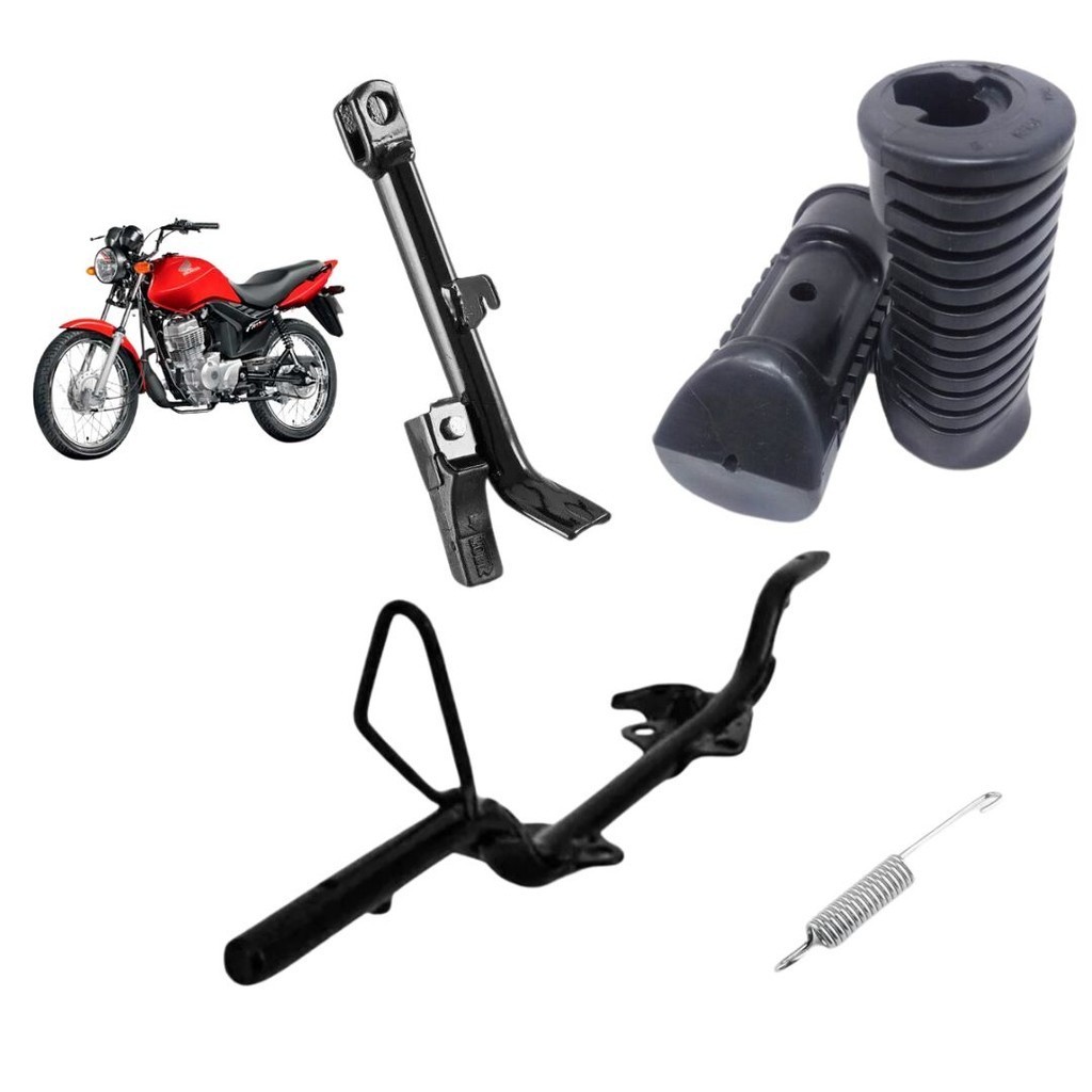 pedaleira Estribo Tubolar CG 125 FAN 2010 borracha/pezinho