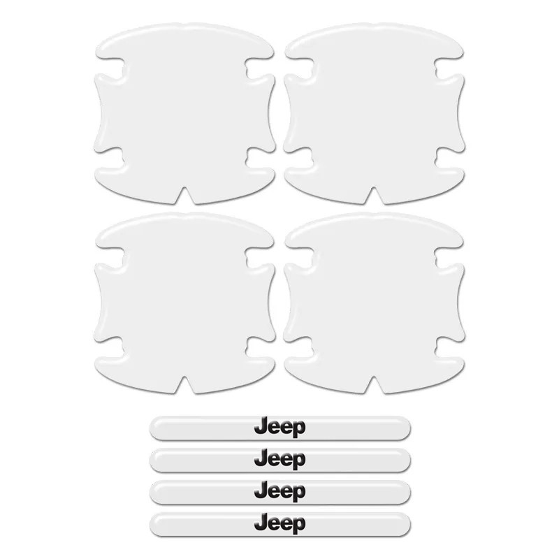 Adesivos Protetor Maçaneta Jeep Renegade Compass Resinado Genérico