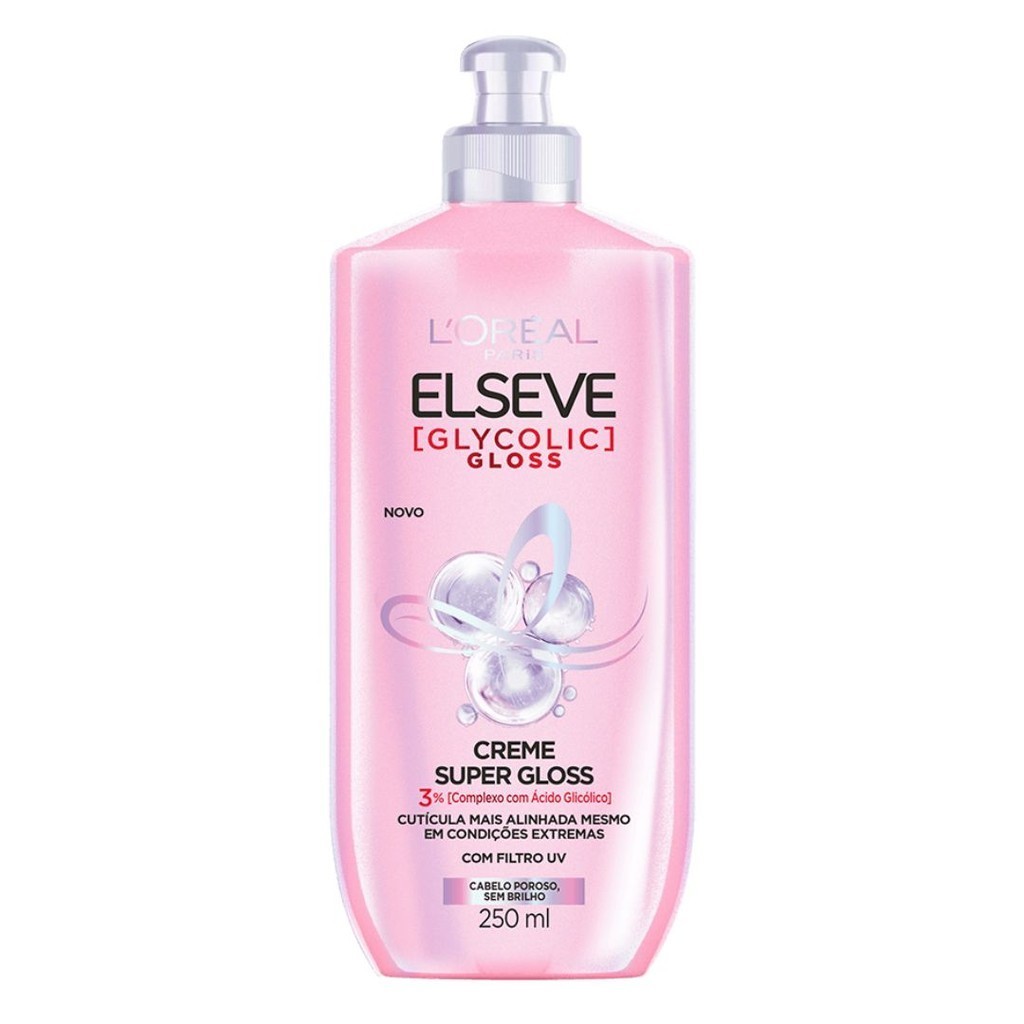 Creme Para Pentear Super Gloss Elseve Glycolis 250ml