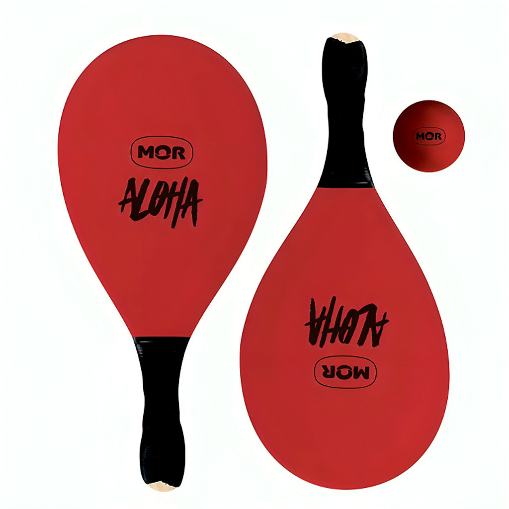 Frescobol de Madeira Vermelha Aloha 3700 - Mor em Oferta na Shopee