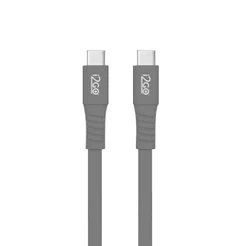 Cabo USB-C para USB-C i2GO 1,2m 3A 60W Carregamento Rápido Fast Charge Cinza Original