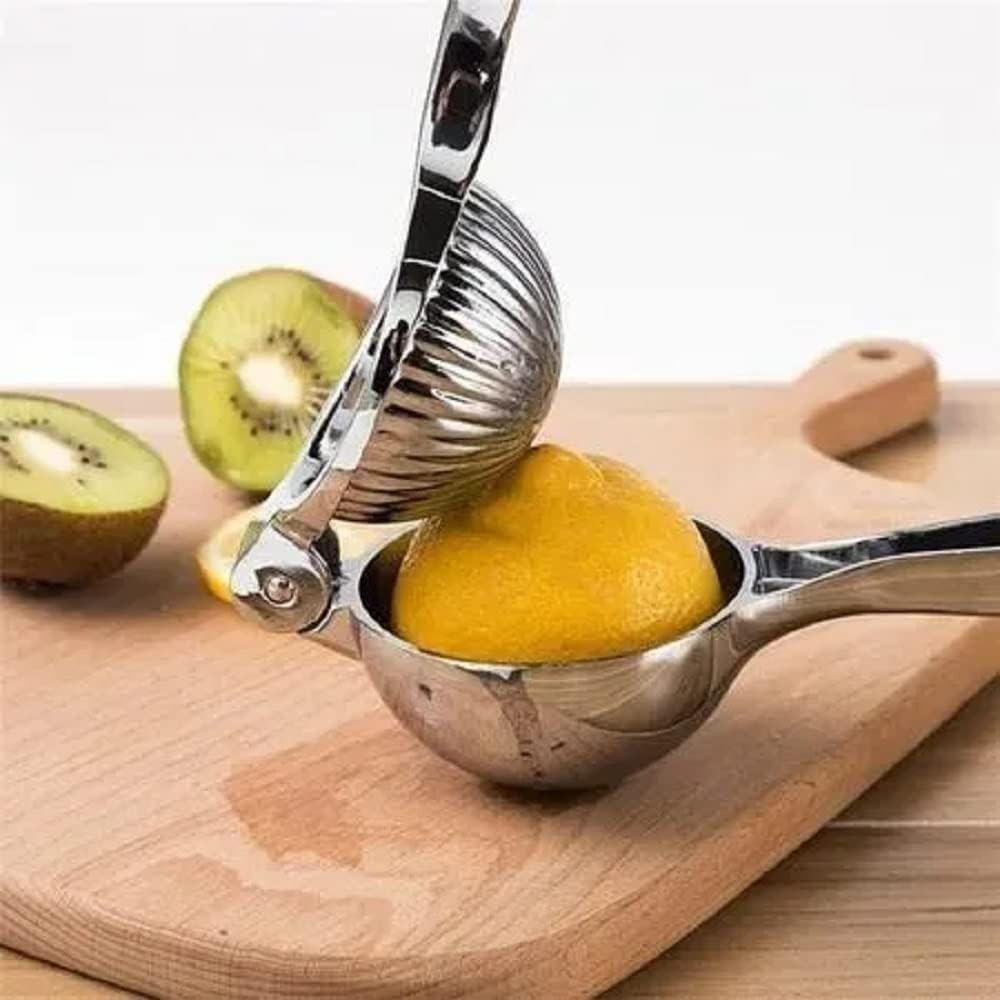 Espremedor Manual Frutas Limão Laranja em Zinco Premium 22cm em Oferta na Shopee