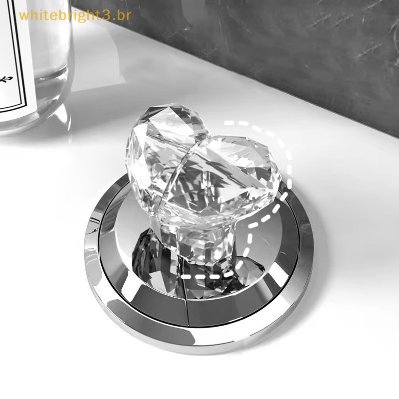 WB Prensa Higiênica Transparente Em Formato De Coração , Criativa , Multifuncional , Botão De Descarga E Assistente De E