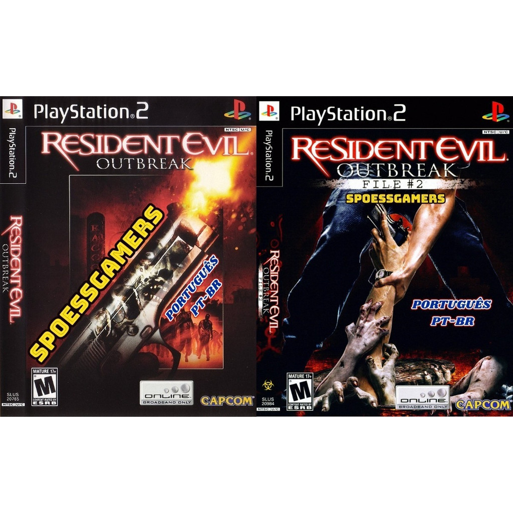 Resident Evil Outbreak E File#2 Ps2 (2 Dvd) Português Patch