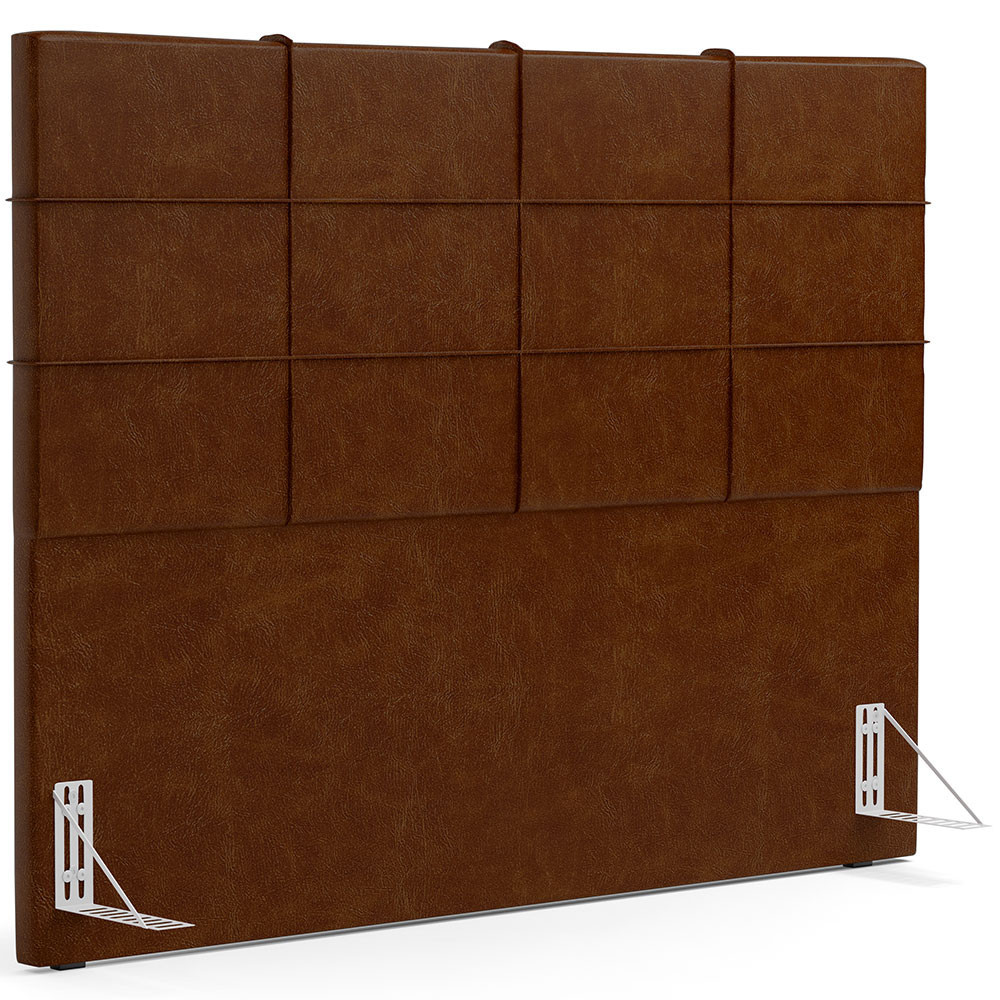 Cabeceira Cama Box Casal King 195 cm Roma W01 Couríssimo Marrom - Lyam