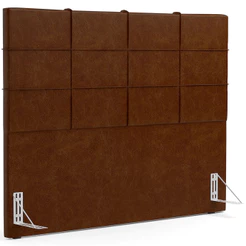 Cabeceira Cama Box Casal King 195 cm Roma W01 Couríssimo Marrom - Lyam